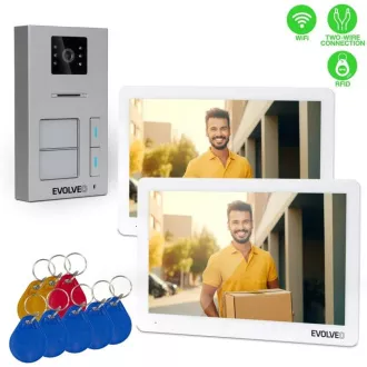 EVOLVEO DoorPhone 20-2W - 2-Draht-Videotelefon mit App für zwei Haushalte und 32 GB Speicher EVOLVEO DoorPhone 20-2W - 2-Draht-Videotelefon mit App für zwei Haushalte und 32 GB Speicher
