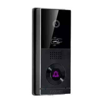 EVOLVEO DoorPhone AHD10, Home WiFi Video-Telefonanlage mit Türsteuerung und RFID, schwarz-silberner 10" Monitor, 32GB