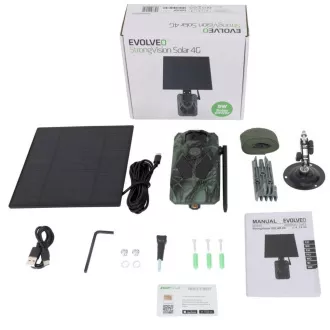 EVOLVEO StrongVision Solar 4G, Fotofalle mit 4G, App und Solarpanel