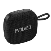 EVOLVEO TopSound, kabelloser, wasserdichter Bluetooth-Lautsprecher mit Radio, schwarz