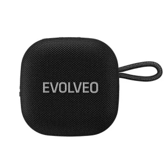 EVOLVEO TopSound, kabelloser, wasserdichter Bluetooth-Lautsprecher mit Radio, schwarz