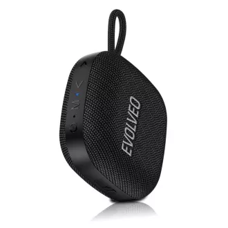 EVOLVEO TopSound, kabelloser, wasserdichter Bluetooth-Lautsprecher mit Radio, schwarz