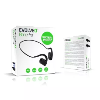 EVOLVEO BonePro MP3 32GB drahtloser Kopfhörer, Wangenknochen, schwarz