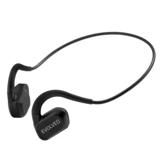 EVOLVEO BonePro MP3 32GB drahtloser Kopfhörer, Wangenknochen, schwarz