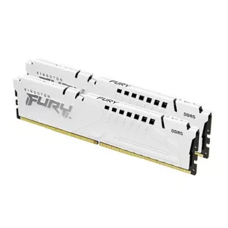 KINGSTON DDR5 32GB DIMM (Kit mit 2) 6000MT/s CL40 FURY Beast Weiß XMP KINGSTON DDR5 32GB DIMM (Kit mit 2) 6000MT/s CL40 FURY Beast Weiß XMP