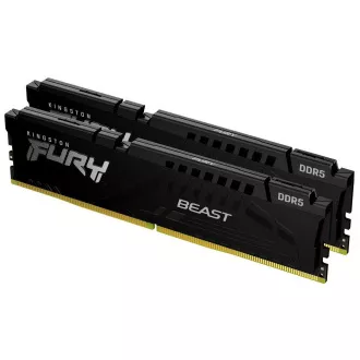 KINGSTON DDR5 32GB DIMM (Kit mit 2) 6000MT/s CL30 ECC FURY Beast EXPO Schwarz KINGSTON DDR5 32GB DIMM (Kit mit 2) 6000MT/s CL30 ECC FURY Beast EXPO Schwarz