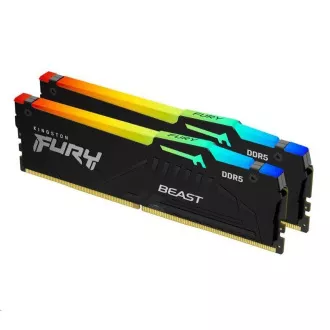 KINGSTON DDR5 32GB DIMM (Kit mit 2) 6000MT/s CL36 FURY Beast RGB Schwarz EXPO KINGSTON DDR5 32GB DIMM (Kit mit 2) 6000MT/s CL36 FURY Beast RGB Schwarz EXPO