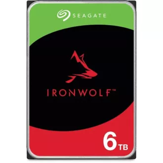 SEAGATE HDD 6TB IRONWOLF (NAS), 3.5", SATAIII, 5400 RPM, 256MB Cache, CMR
