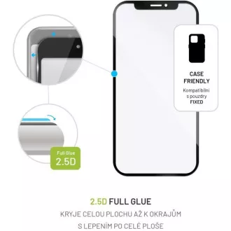 FIXED Schutzglas Full-Cover für Samsung Galaxy A12, schwarz