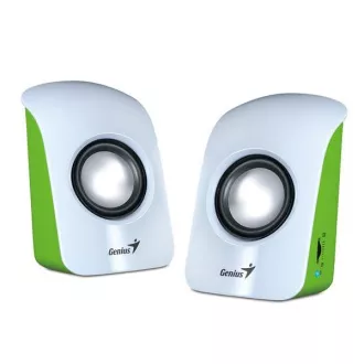 GENIUS Speaker SP-U115, portabler Lautsprecher, USB-Netzteil, weiß-grün GENIUS Speaker SP-U115, portabler Lautsprecher, USB-Netzteil, weiß-grün
