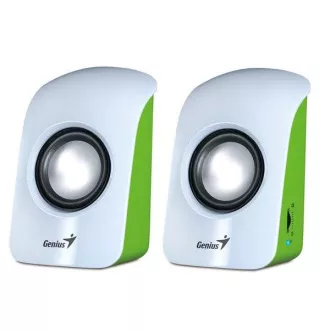 GENIUS Speaker SP-U115, portabler Lautsprecher, USB-Netzteil, weiß-grün GENIUS Speaker SP-U115, portabler Lautsprecher, USB-Netzteil, weiß-grün