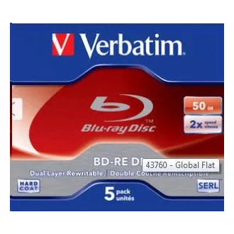 VERBATIM BD-RE DL (5er-Pack) Blu-Ray / Jewel / 2x / 50GB