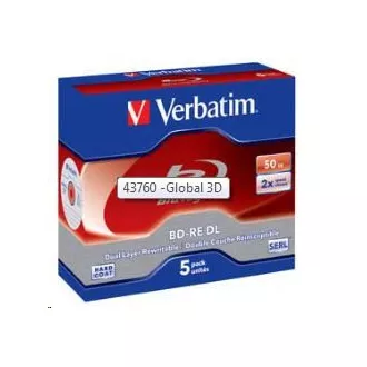 VERBATIM BD-RE DL (5er-Pack) Blu-Ray / Jewel / 2x / 50GB