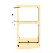 OEM Selbstklebeetiketten 100mm x 50mm, weißes Papier, Preis für 1000 Stück
