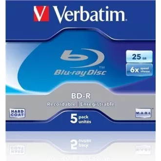 VERBATIM BD-R SL (5er-Pack) Blu-Ray / Jewel / 6x / 25GB
