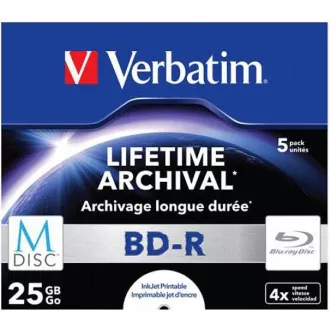 VERBATIM MDisc BD-R (5er-Pack) Juwel / 4x / 25GB