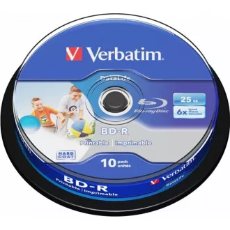 VERBATIM BD-R SL Datalife HTL (10er-Pack)Blu-Ray/Spindel/6x/25GB Wide Printable