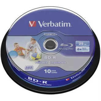 VERBATIM BD-R SL Datalife HTL (10er-Pack)Blu-Ray/Spindel/6x/25GB Wide Printable