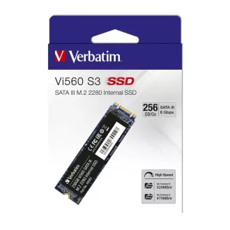 VERBATIM SSD Vi560 S3 M.2 256GB SATA III, W 520/ R 470MB/s