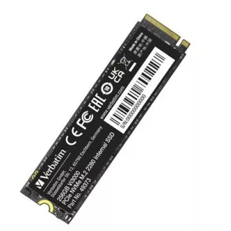 VERBATIM SSD Vi3000 Internes PCIe NVMe M.2 SSD 256GB, W 1300/ R 3300 MB/s VERBATIM SSD Vi3000 Internes PCIe NVMe M.2 SSD 256GB, W 1300/ R 3300 MB/s