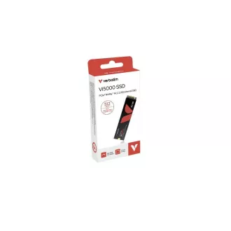 VERBATIM SSD Vi5000 Internes PCIe NVMe M.2 SSD 512GB, W2500/ R 5000 MB/s