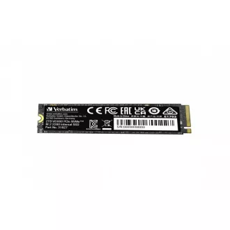VERBATIM SSD Vi5000 Internes PCIe NVMe M.2 SSD 2TB, W 4300/ R 5000 MB/s VERBATIM SSD Vi5000 Internes PCIe NVMe M.2 SSD 2TB, W 4300/ R 5000 MB/s