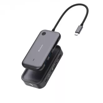 VERBATIM Display Adapter WDA-01 Share My Screen 1080P, USB-C Hub