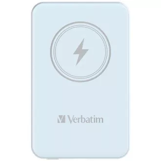 VERBATIM Powerbank Charge 'n' Go, Magnetisch, 5000 mAh, USB-C, Blau