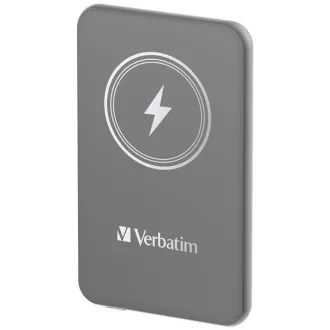 VERBATIM Powerbank Charge 'n' Go, Magnetisch, 5000 mAh, USB-C, Grau