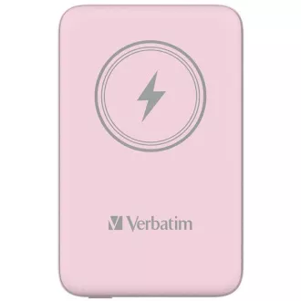 VERBATIM Powerbank Charge 'n' Go, Magnetisch, 10000 mAh, USB-C, Rosa