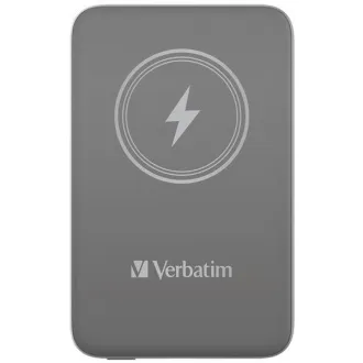 VERBATIM Powerbank Charge 'n' Go, Magnetisch, 10000 mAh, USB-C, Grau VERBATIM Powerbank Charge 'n' Go, Magnetisch, 10000 mAh, USB-C, Grau