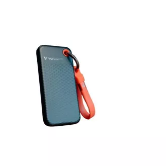VERBATIM Externe SSD 1TB Pocket USB3.2 Gen 2, Schwarz/Rot