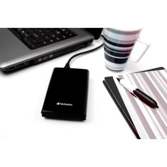 VERBATIM Externe SSD 1TB Store 'n' Go Slim Portable USB 3.0, USB-A/USB-C, Schwarz