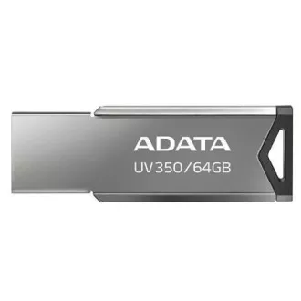 ADATA Flash-Laufwerk 64GB UV350, USB 3.2 Dash Drive, Metall mit dunkler Silberstruktur ADATA Flash-Laufwerk 64GB UV350, USB 3.2 Dash Drive, Metall mit dunkler Silberstruktur