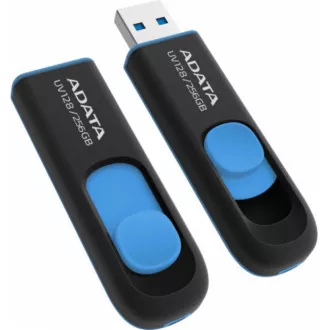 ADATA Flash Drive 256GB UV128, USB 3.1 Dash Drive (R:90/W:40 MB/s) schwarz/blau