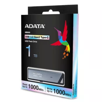 ADATA Flash Drive 1TB UE800, USB 3.2 USB-C, Elite-Laufwerk, grau