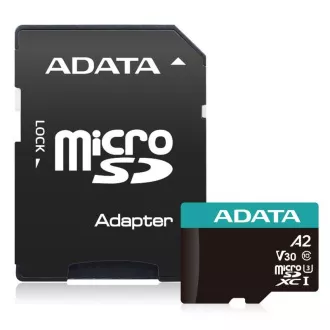 ADATA MicroSDXC-Karte 512GB Premier Pro UHS-I V30S (R:100/W:80 MB/s)   SD-Adapter