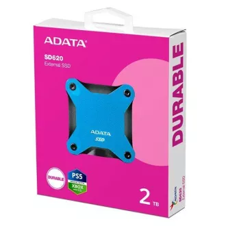 ADATA Externe SSD 2TB SD620, USB Micro-B, USB 3.2 Gen 2, R:520/W:460MB/s, blau