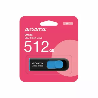 ADATA Flash Drive 512GB UV128, USB 3.2, schwarz und blau