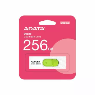 ADATA Flash-Laufwerk 256GB UV320, USB 3.2, weiß-grün
