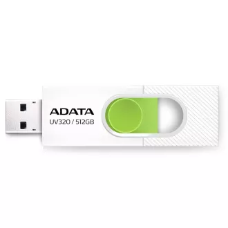 ADATA Flash-Laufwerk 512GB UV320, USB 3.2, weiß-grün