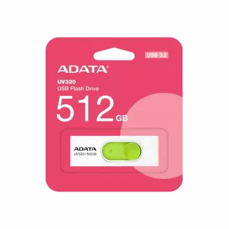 ADATA Flash-Laufwerk 512GB UV320, USB 3.2, weiß-grün