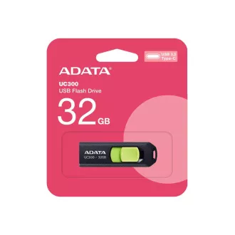 ADATA Flash Drive 32GB UC300, USB-C 3.2, schwarz-grün