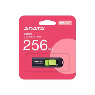 ADATA Flash Drive 256GB UC300, USB-C 3.2, schwarz-grün