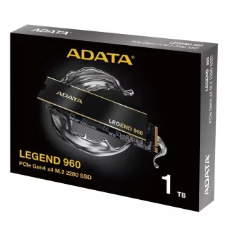 ADATA SSD 1TB LEGEND 960, PCIe Gen4 x4, M.2 2280, (R:7400/ W:6000MB/s)