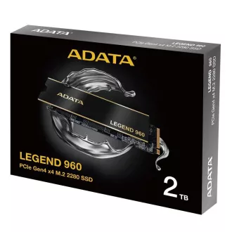 ADATA SSD 2TB LEGEND 960, PCIe Gen4 x4, M.2 2280, (R:7400/ W:6800MB/s)