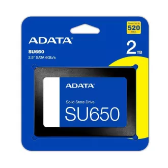 ADATA SSD 2TB SU650, SATA III, 2,5", (R:520/ W:450MB/s) ADATA SSD 2TB SU650, SATA III, 2,5", (R:520/ W:450MB/s)