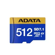 ADATA MicroSDXC-Karte 512GB Premier Extreme SD7.1, U3, C10, V30 (R:800/W:700 MB/s)