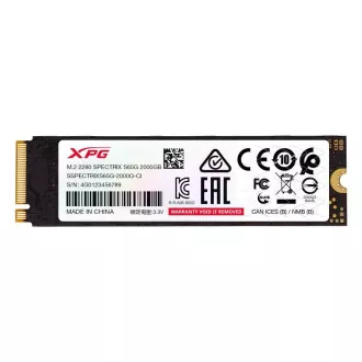 ADATA SSD 2TB XPG SPECTRIX S65G, PCIe Gen4x4 M.2 2280, (R:6000/W:5000 MB/s)