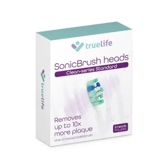 TrueLife SonicBrush Clean-Serie Bürstenköpfe, Standard, weiß, 8er-Pack TrueLife SonicBrush Clean-Serie Bürstenköpfe, Standard, weiß, 8er-Pack